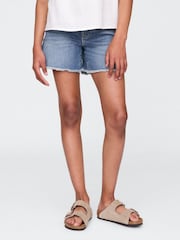 Gap Light Wash Denim Midi Shorts (5-13yrs) - Image 1 of 5