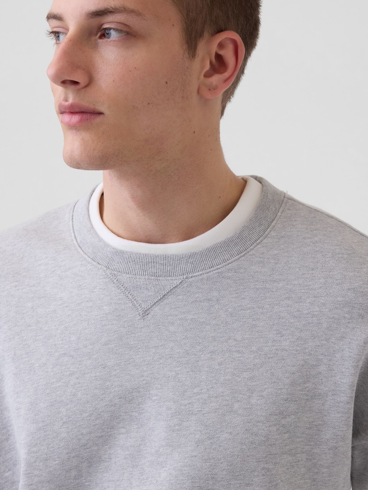 Gris - Gap Heavyweight French Terry Oversized Sweatshirt - Image 4 de 4