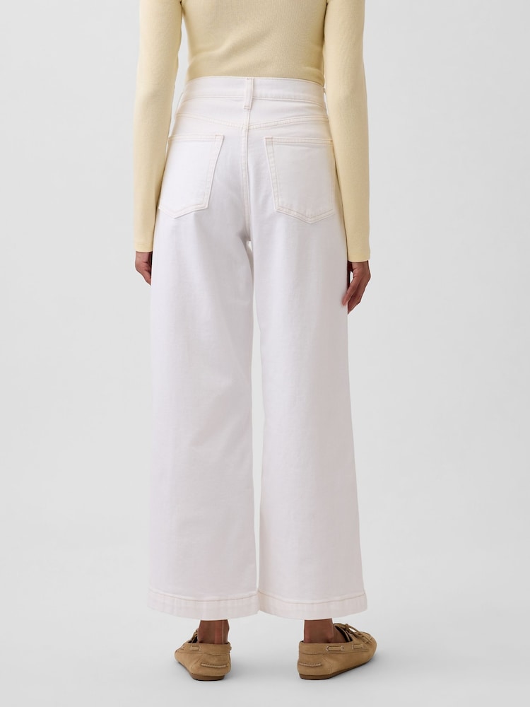 Gap Stride Knöchellange Jeans mit hohem Bund und weitem Bein - Bild 2 von 4