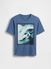 Gap Blue Graphic T-Shirt (4-13yrs) - Image 1 of 3