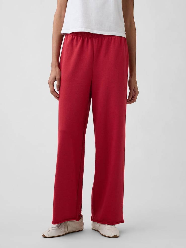 Gap Red VintageSoft Terry Logo Joggers - Image 1 of 5