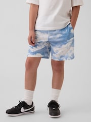 Gap Blue Cloud 6 inch Mesh Easy Shorts (4-13yrs) - Image 1 of 5