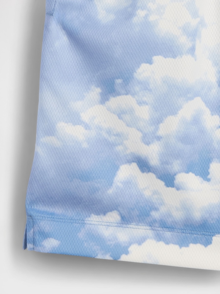 Gap Blue Cloud 6 inch Mesh Easy Shorts (4-13yrs) - Image 5 of 5