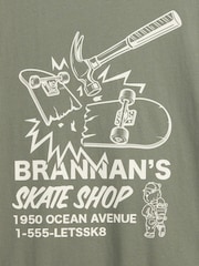 Vert kaki - T-shirt graphique Gap (4-13ans) - Image 3 de 3