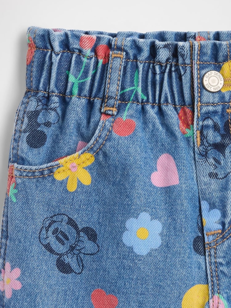 Gap Medium wash Disney Paperbag Mom Jean Shorts (6mths-5yrs) - Image 3 of 3 Gap Medium wash Disney Paperbag Mom Jean Shorts (6mths-5yrs) - Image 3 of 3