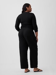 Gap Black Mid Rise Pull On Barrel Gauze Trousers - Image 6 of 6