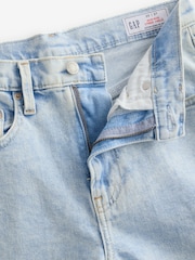 Gap Light Wash High Rise Stride Wide-Leg Ankle Jeans - Image 4 of 5