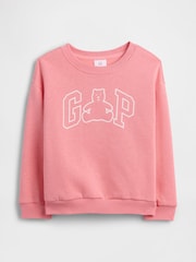 Gap Logo Relaxed Crew Neck Sweatshirt (6mths-5yrs) (6mths-5yrs) - Imaginea 1 din 3