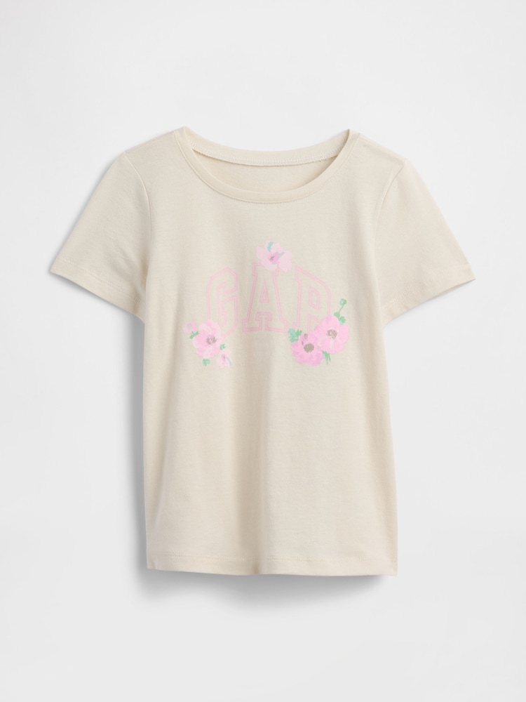 Gap Cream Logo T-Shirt (6mths-5yrs) - Image 1 of 3