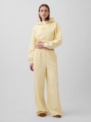 Gap Yellow VintageSoft Oversized Crop Logo Hoodie - Image 4 of 5