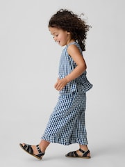 Gap Gingham Denim Ruffle-Hem Outfit Set (6mths-5yrs) - Imagen 1 de 3