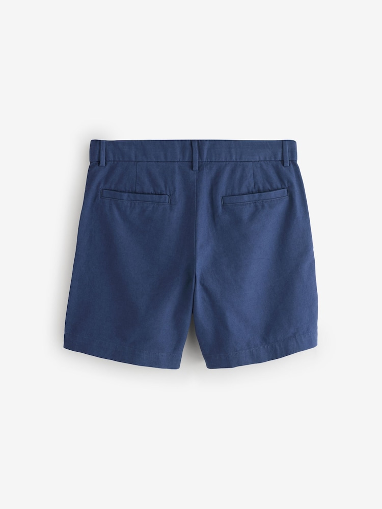 Gap Blue 7.5 inch Linen-Cotton Shorts - Image 2 of 6