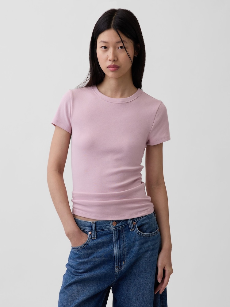 Gap Pink Modern Crew neck T-Shirt - Image 1 of 3
