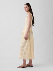 Gap Yellow Eyelet Seamed Drop-Waist Maxi Dress - Image 3 of 4