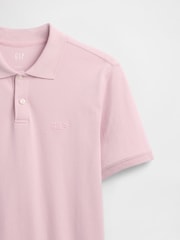 Gap Pink Logo Pique Polo Shirt - Image 4 of 4