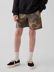 Gap Green Camo Quick-Dry Shorts (4-13yrs) - Image 1 of 5