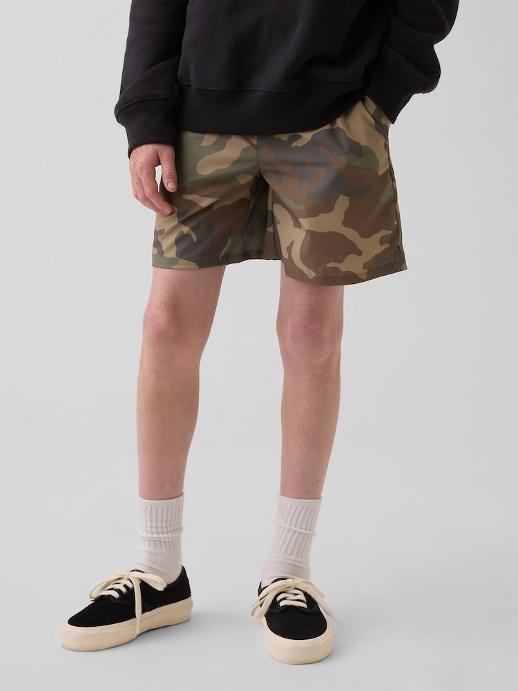 Gap Green Camo Quick-Dry Shorts (4-13yrs) - Image 1 of 5