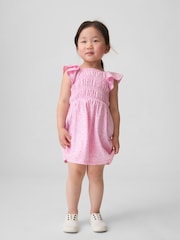 Roz - Gap Smocked Flutter-Sleeve Dress (6mths-5yrs) - Imaginea 1 din 3
