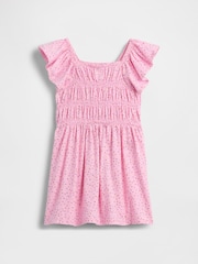 Roz - Gap Smocked Flutter-Sleeve Dress (6mths-5yrs) - Imaginea 2 din 3