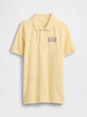 Gap Yellow Logo Pique Polo Shirt (4-13yrs) - Image 1 of 3