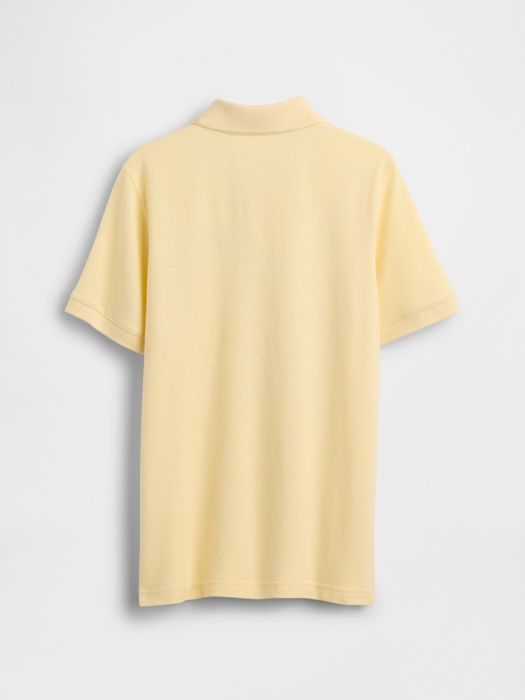Gap Yellow Logo Pique Polo Shirt (4-13yrs) - Image 2 of 3