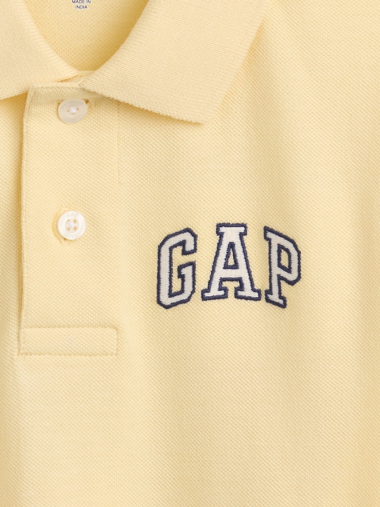 Gap Yellow Logo Pique Polo Shirt (4-13yrs) - Image 3 of 3