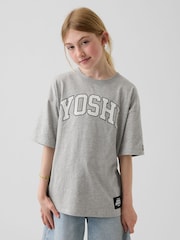 Gap Grey Yoshi Super Mario Relaxed Graphic T-Shirt (4-13yrs) - Image 4 of 5