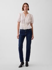 Gap White Spotted Elasticated Waist Top - Image 3 of 4