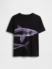 Noir - T-shirt graphique Gap (4-13ans) - Image 1 de 3