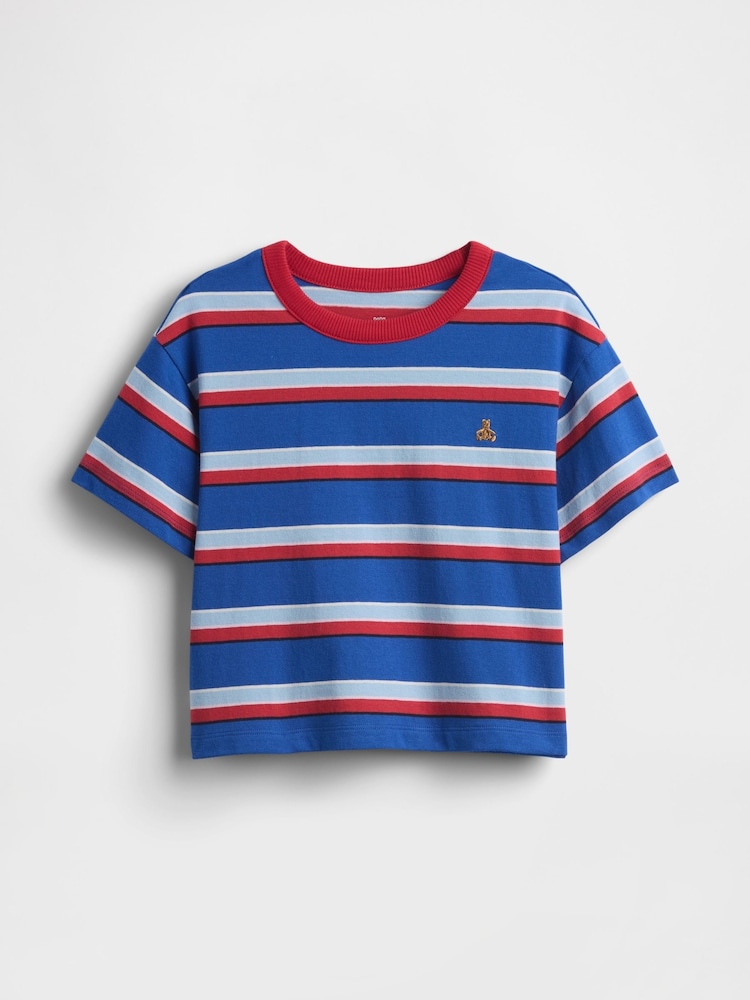Gap Red/Blue Stripe Boxy T-Shirt (6mths-5yrs) - Image 1 of 3
