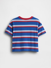 Gap Red/Blue Stripe Boxy T-Shirt (6mths-5yrs) - Image 2 of 3