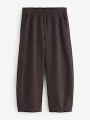 Gap Brown Mid Rise Linen-Blend Easy Barrel Trousers - Image 1 of 5