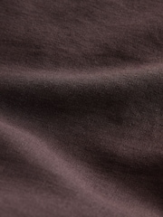 Gap Brown Mid Rise Linen-Blend Easy Barrel Trousers - Image 3 of 5