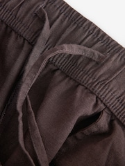 Gap Brown Mid Rise Linen-Blend Easy Barrel Trousers - Image 5 of 5