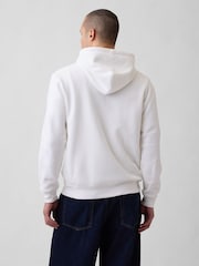 Gap White VintageSoft Arch Logo Zip Hoodie - Image 2 of 3