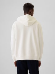 Gap White Vintage Soft Arch Logo Zip-up Hoodie - Image 4 of 7