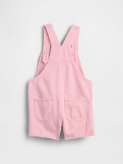 Gap Pink UltraSoft Denim Short Dungarees (6mths-5yrs) - Image 2 of 2