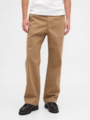 Gap Beige Heavyweight Twill '90s Loose Chinos - Image 1 of 5