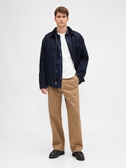 Gap Beige Heavyweight Twill '90s Loose Chinos - Image 4 of 5