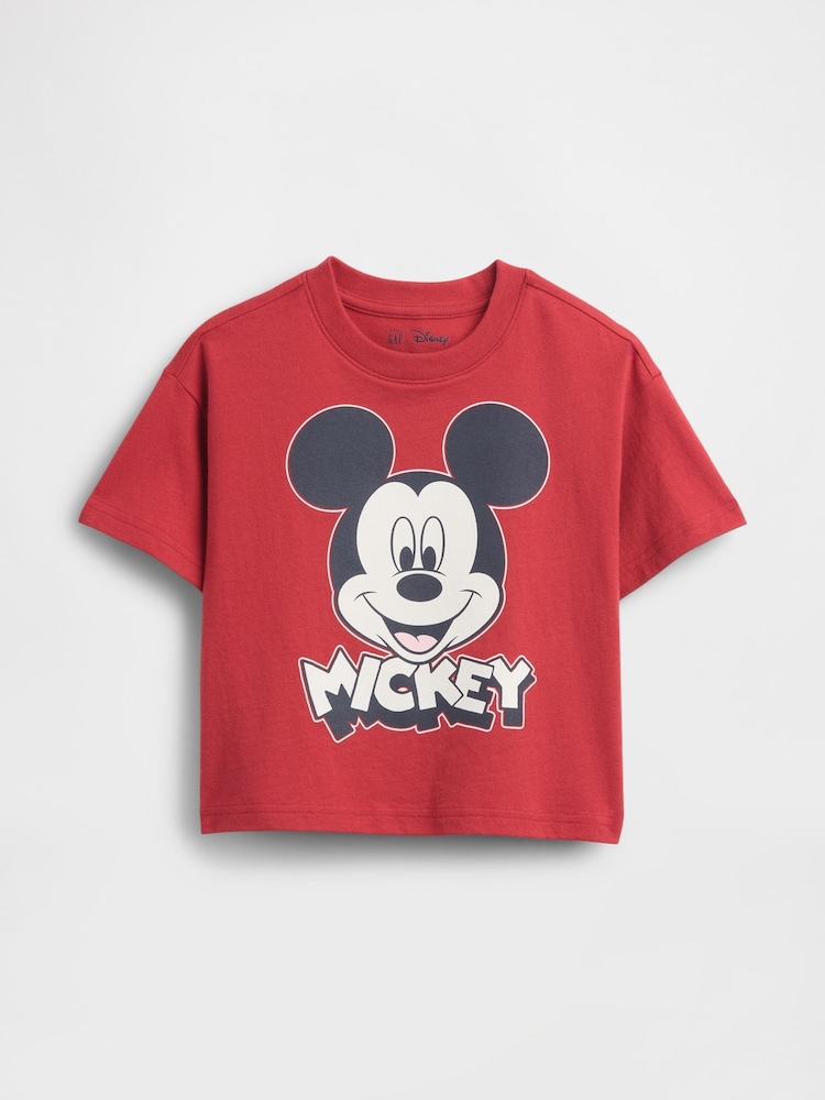 Gap Red Mickey Mouse Disney Oversized T-Shirt (12mths-5yrs) - Image 1 of 2
