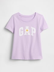 Lila - Gap Kurzarm-T-Shirt mit Logo (6Monate–5Jahre) - Bild 5 von 7
