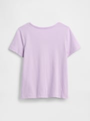 Lila - Gap Kurzarm-T-Shirt mit Logo (6Monate–5Jahre) - Bild 6 von 7