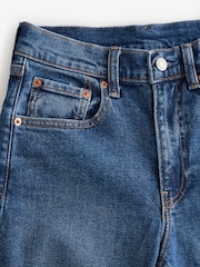 Gap Blue High Waisted Stride Wide-Leg Ankle Jeans - Image 3 of 5