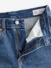 Gap Blue High Waisted Stride Wide-Leg Ankle Jeans - Image 4 of 5