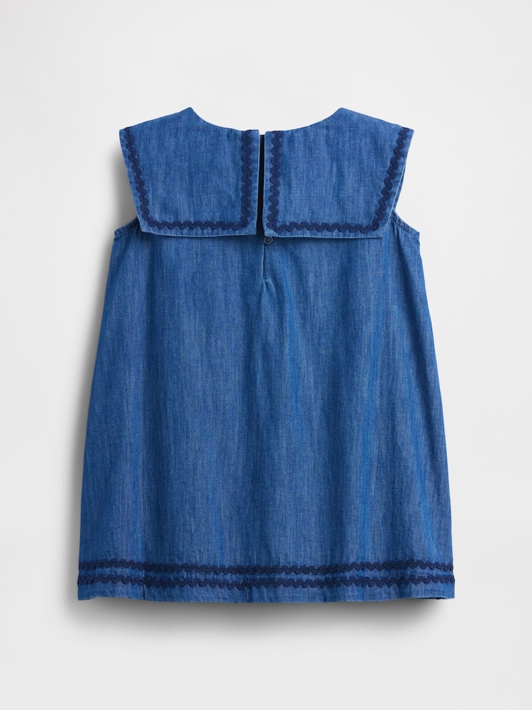 Gap Denim Sailor Dress (6mths-5yrs) - Imaginea 3 din 3