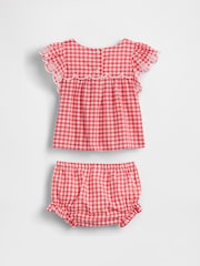Gap Red Eyelet Gingham Outfit Set (0-24mths) - Image 2 of 3