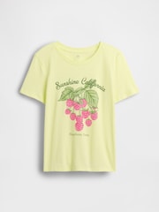 Gap Yellow Relaxed Graphic T-Shirt (4-13yrs) - Image 1 of 2