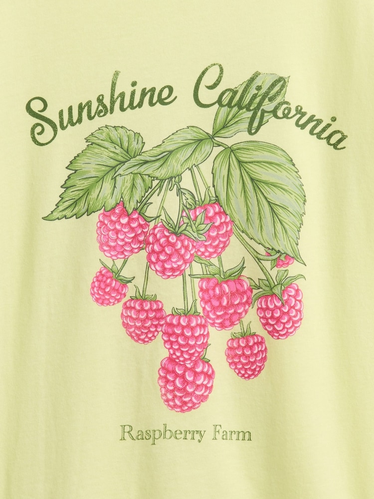 Gap Yellow Relaxed Graphic T-Shirt (4-13yrs) - Image 2 of 2