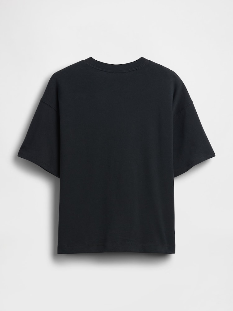 Schwarz - Gap Schweres T-Shirt (4-13Jahre) - Bild 2 von 3