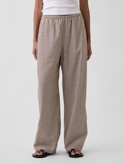 Gap Linen-Blend Relaxed Wide-Leg Trousers - Image 2 sur 4